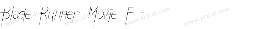 Blade Runner Movie F字体转换